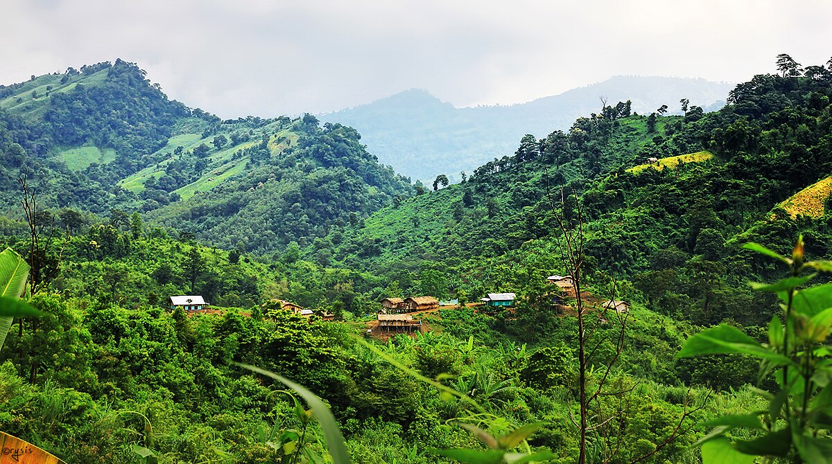 Stunning view of Bandarban hills in Bangladesh